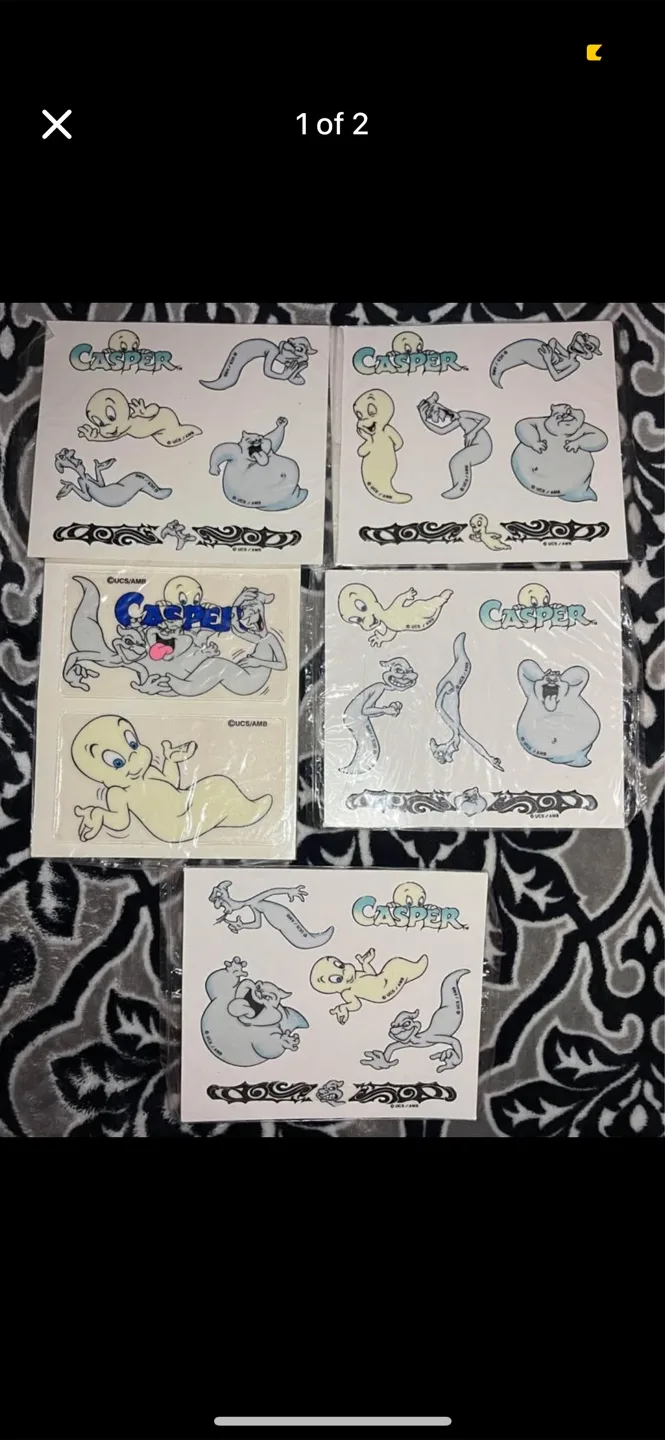 Vintage Casper Glow-in-the-Dark Stickers thumbnail