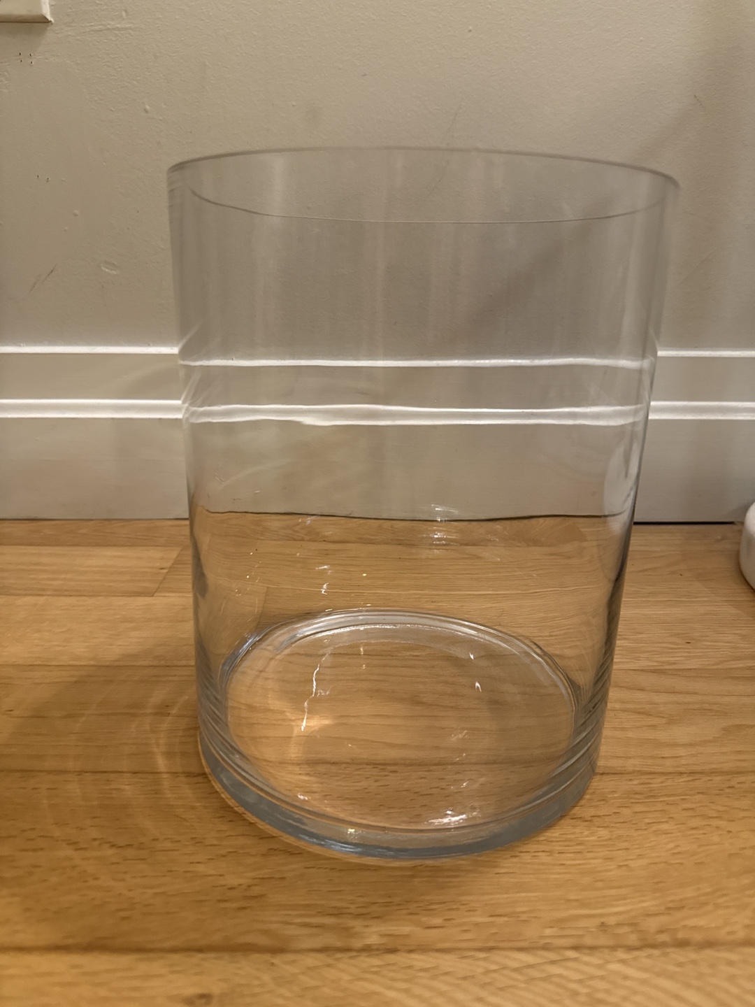 Clear Glass Cylinder Vase