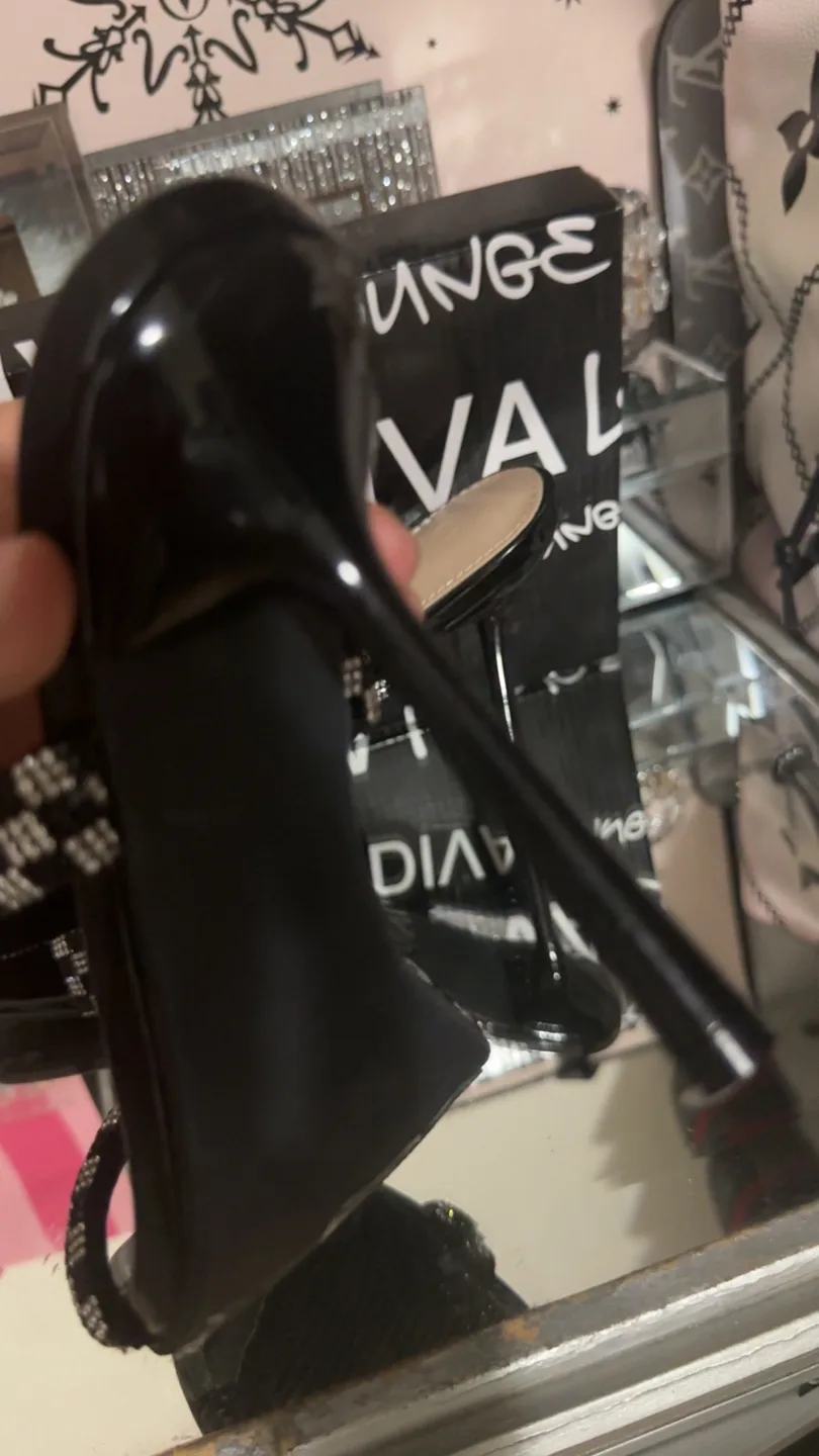 Wild Diva Lounge Black Heels image indicator(4)