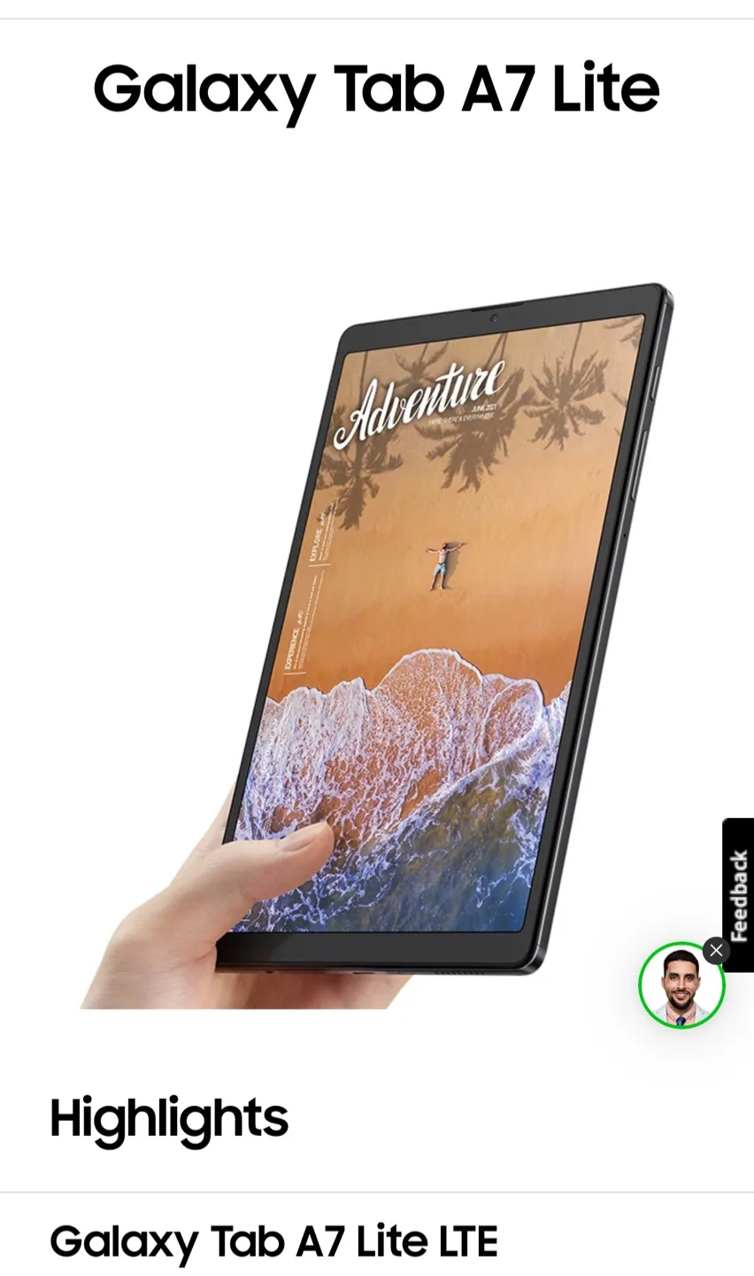 New Samsung Galaxy Tab A7 Lite thumbnail