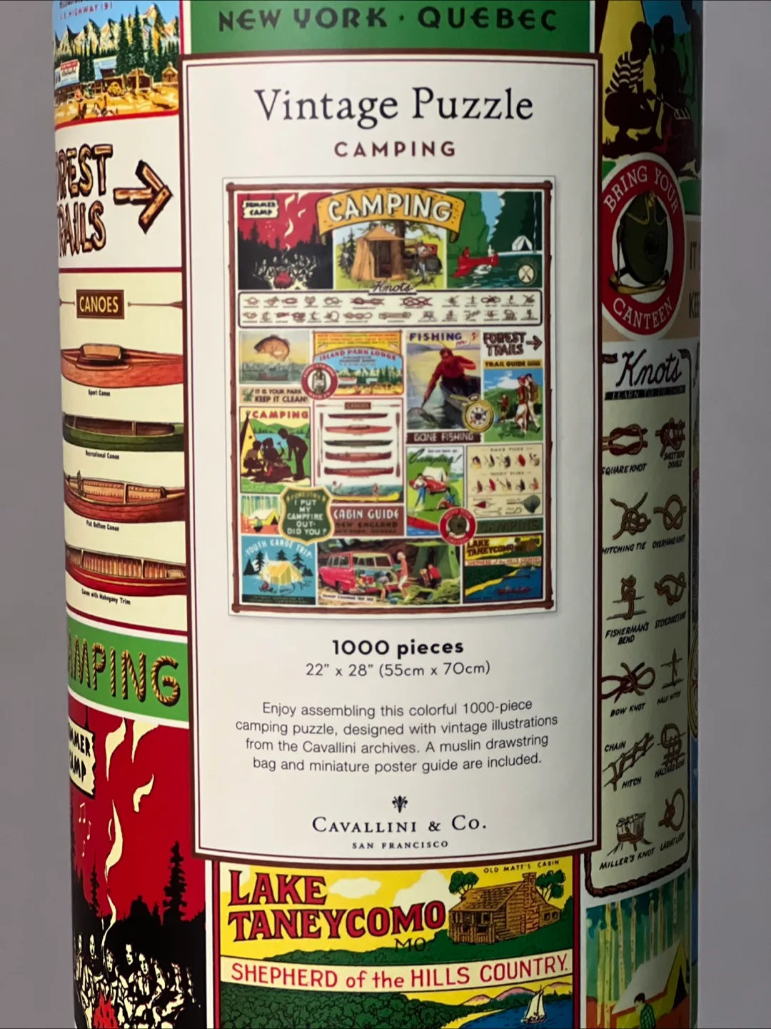 Cavallini & Co. Camping Puzzle - 1000 Pieces(LAST DAY TODAY) image indicator(2)
