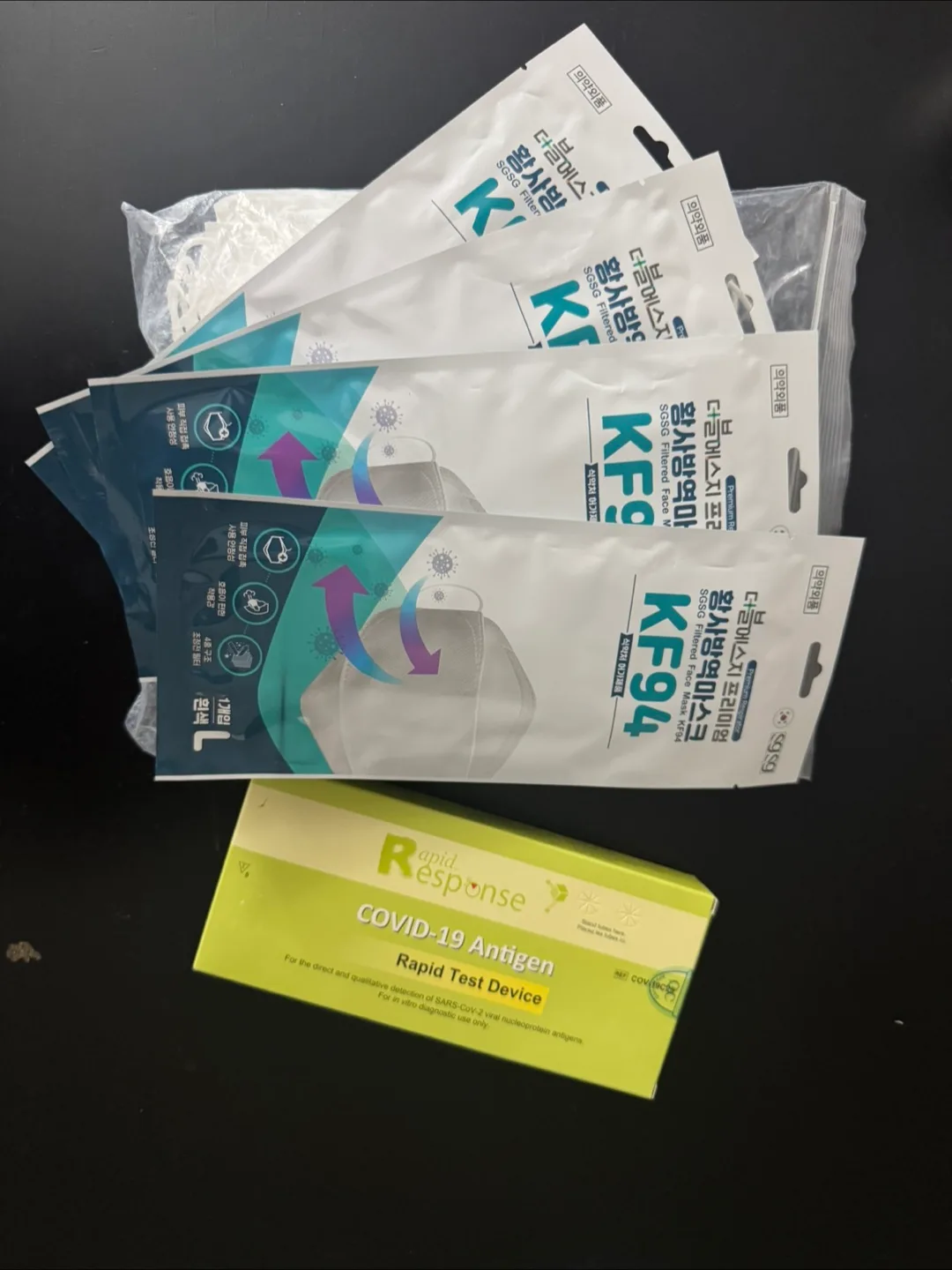 KF94 Face Masks & Rapid Response COVID-19 Test thumbnail