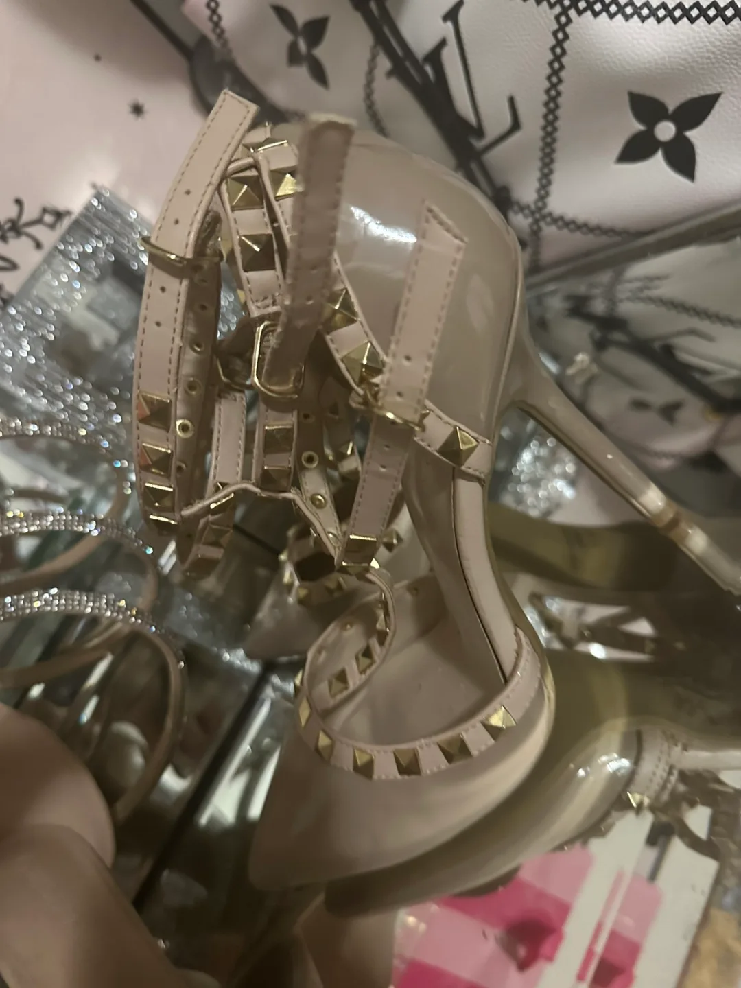 Bella Diva Studded Heels image indicator(3)