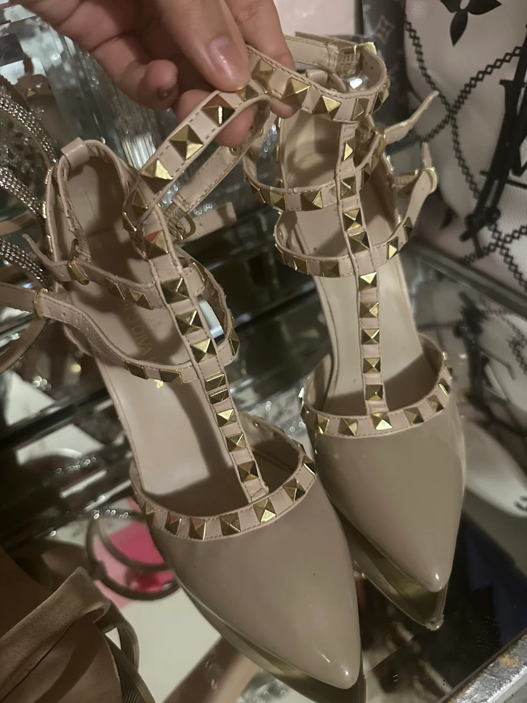 Bella Diva Studded Heels thumbnail