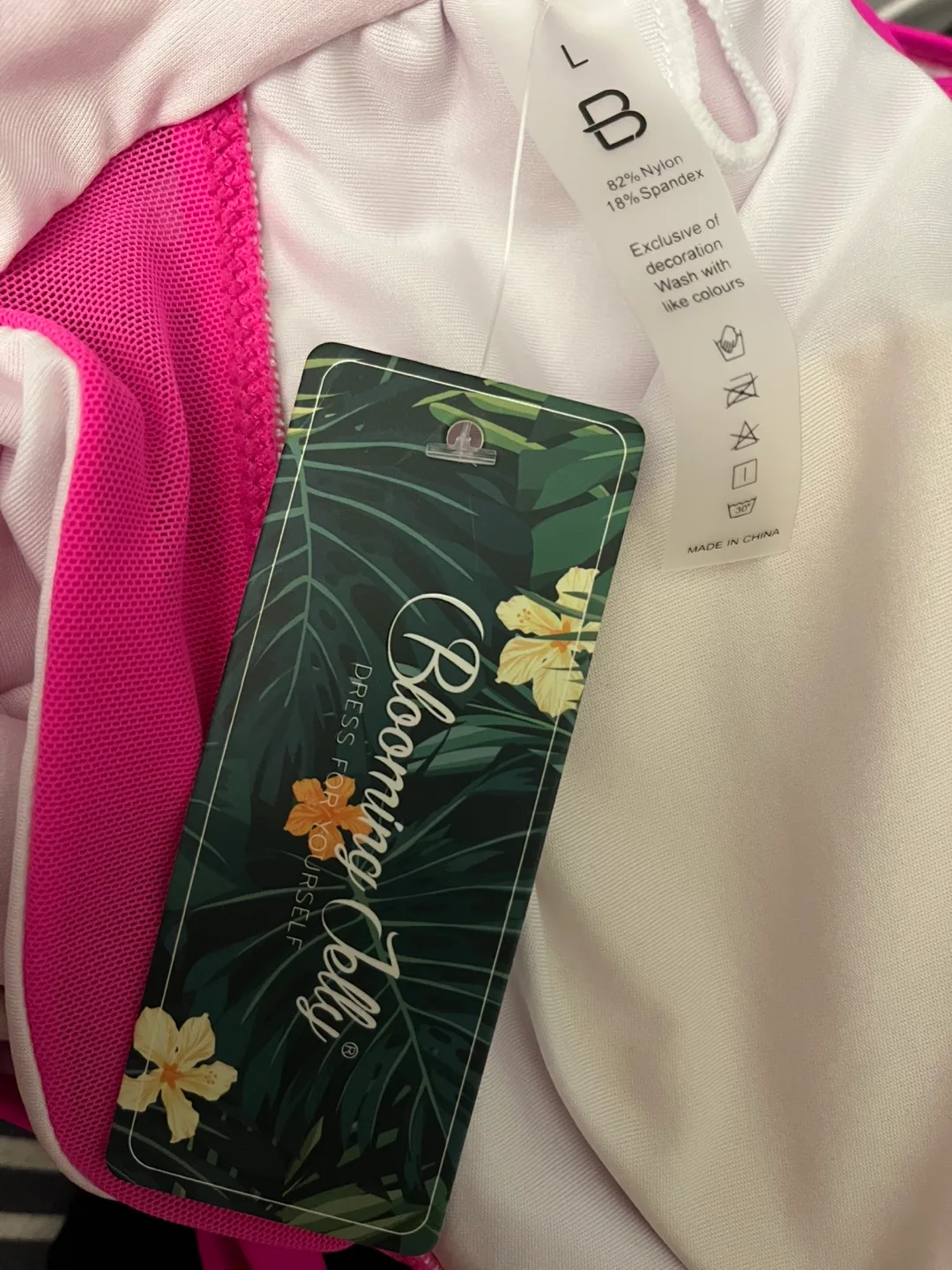 Blooming Jelly One Shoulder Swimsuit - Size L thumbnail