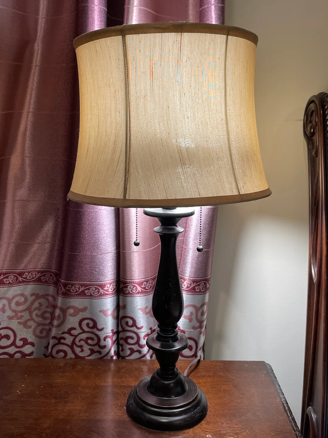 Table Lamp with Beige Shade thumbnail