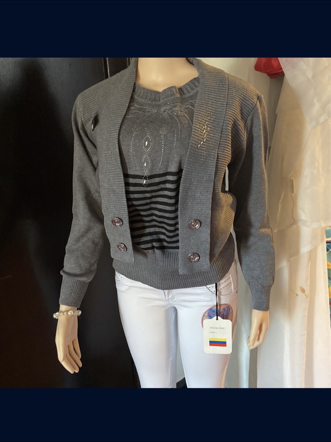 Gray Cardigan top - photo 2