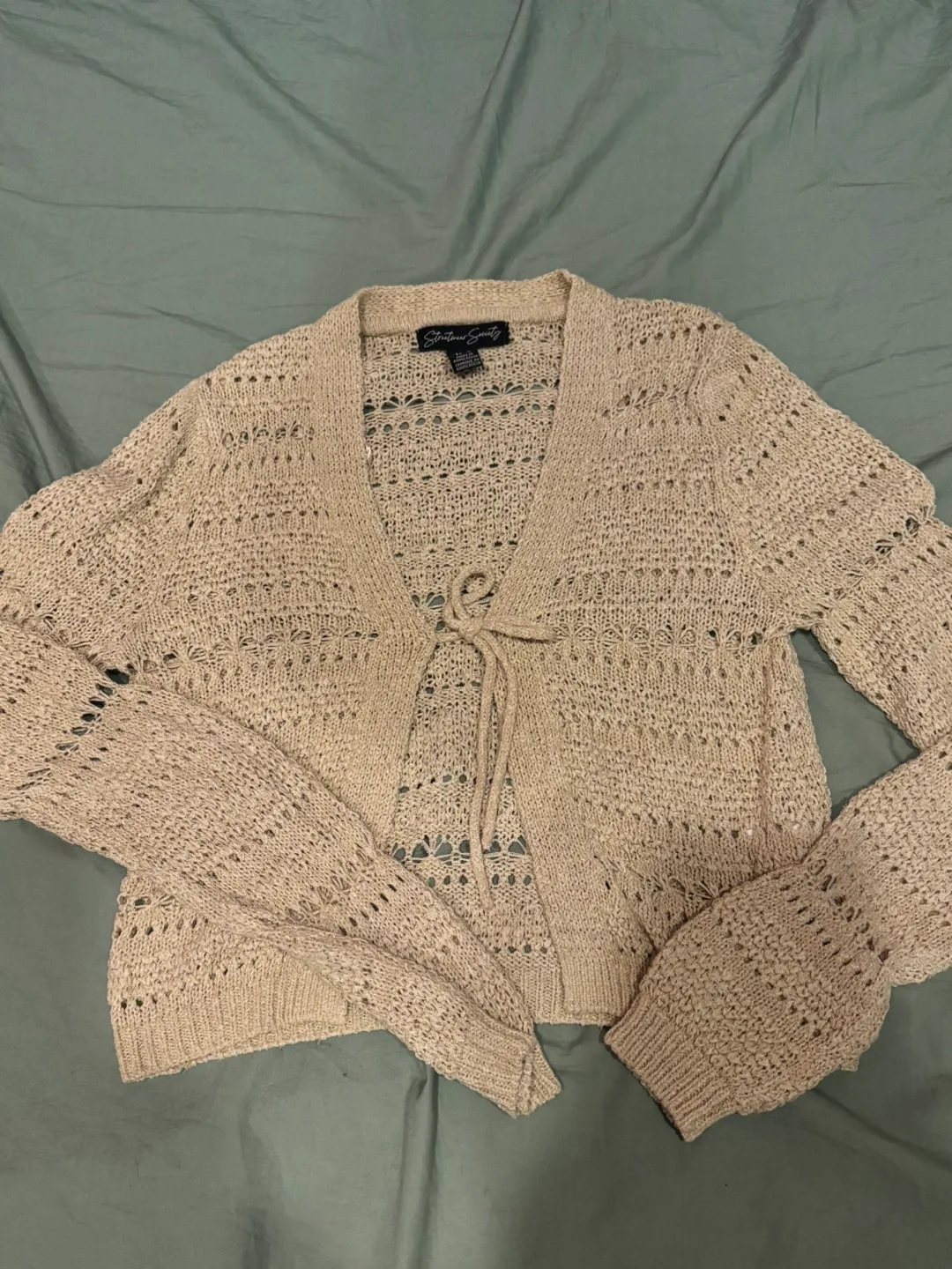 Starlour Society Knit Tie-Front Cardigan thumbnail