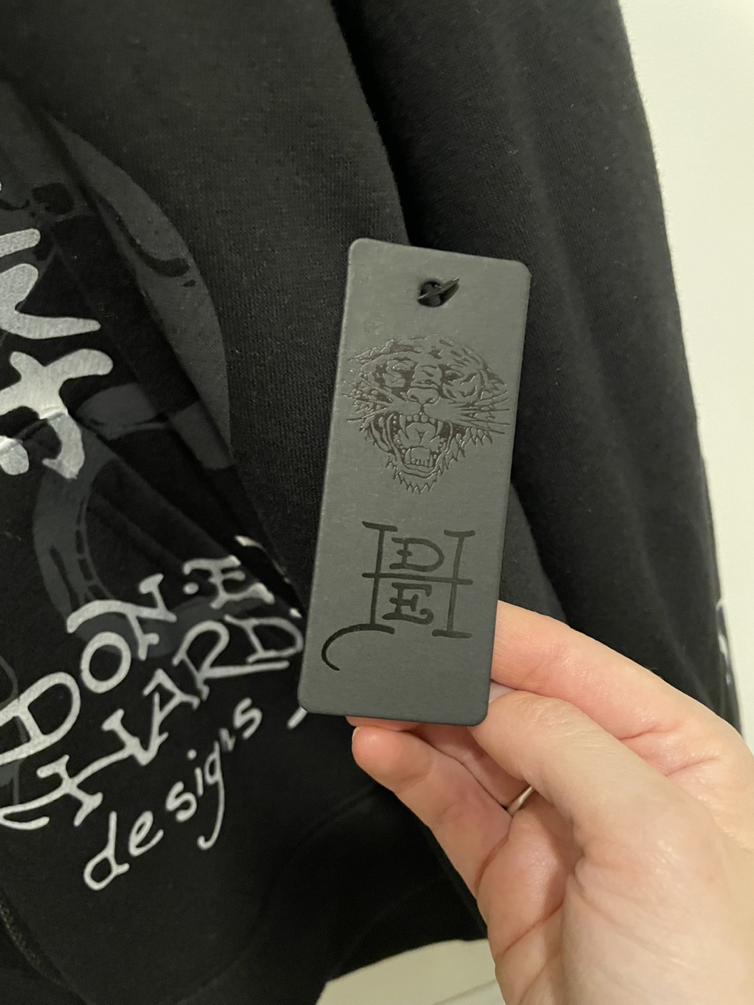 Ed Hardy Black Zip-Up Hoodie XL - photo 2