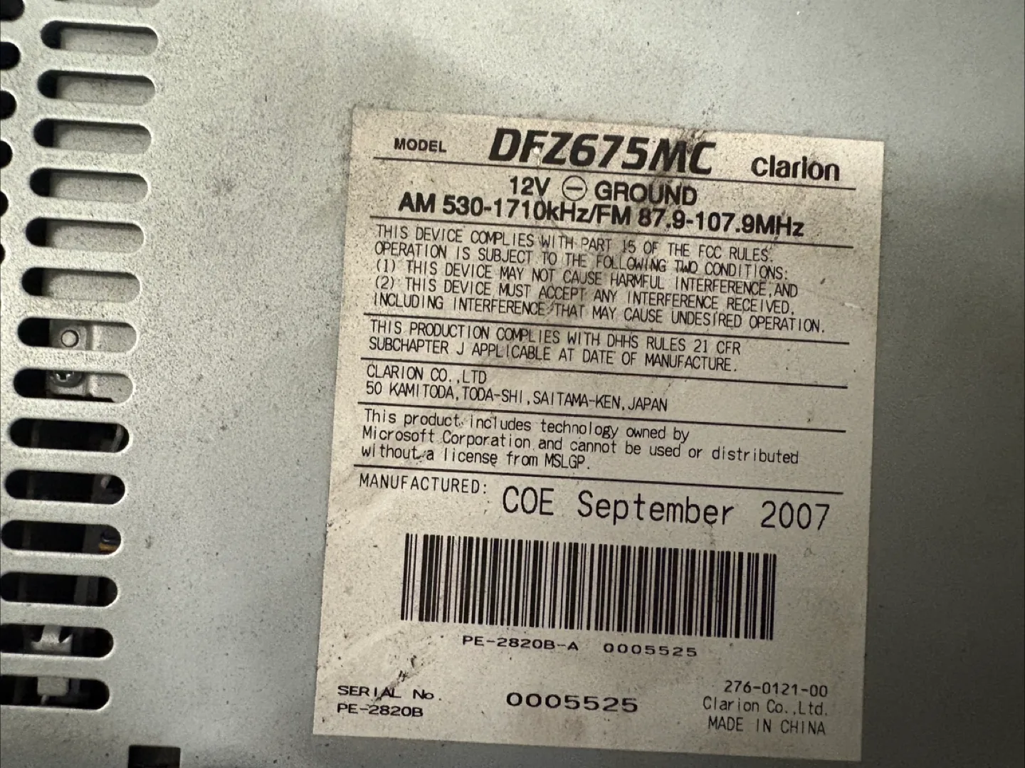 Clarion DFZ675MC Car Audio Player 🧡 image indicator(2)