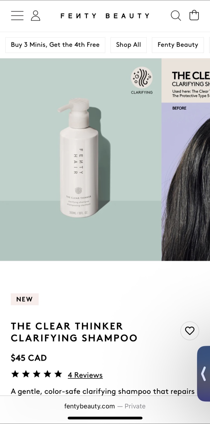 New Fenty Hair Set: Shampoo, Conditioner, Mask - photo 2