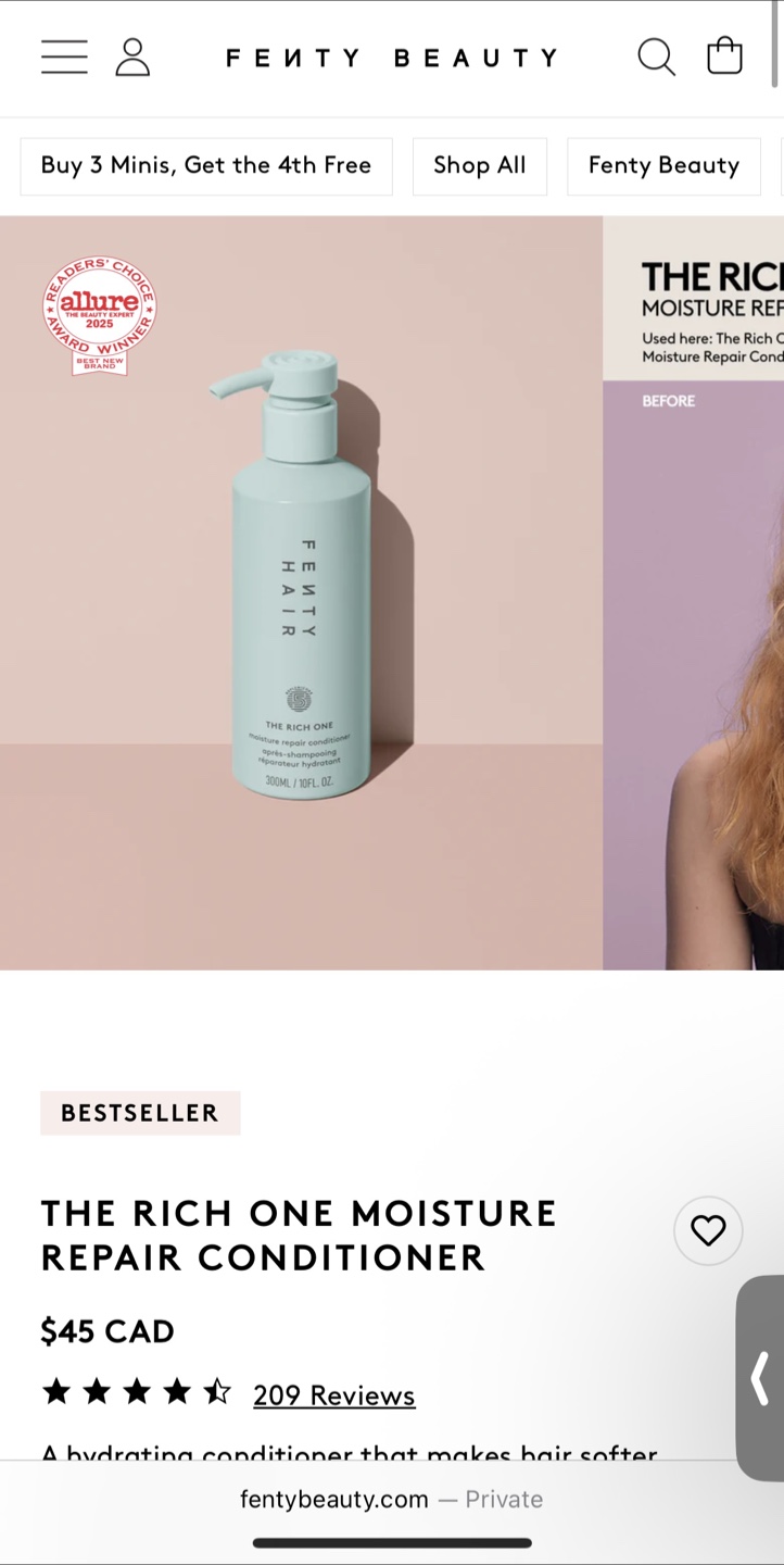 New Fenty Hair Set: Shampoo, Conditioner, Mask - photo 3