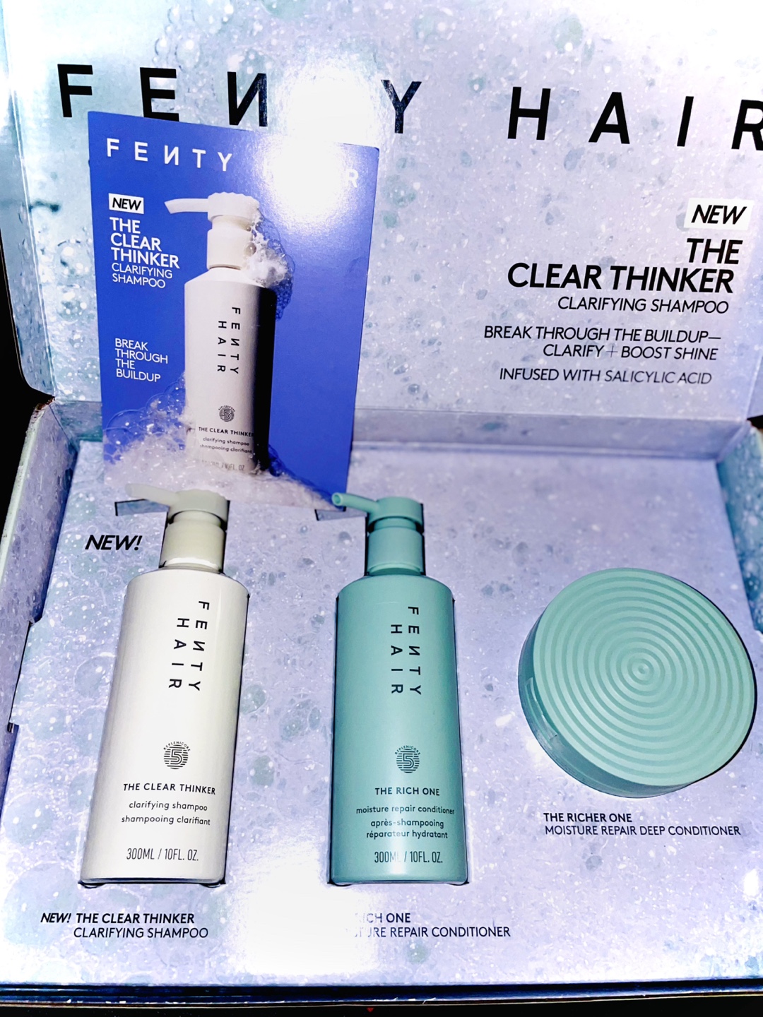 New Fenty Hair Set: Shampoo, Conditioner, Mask