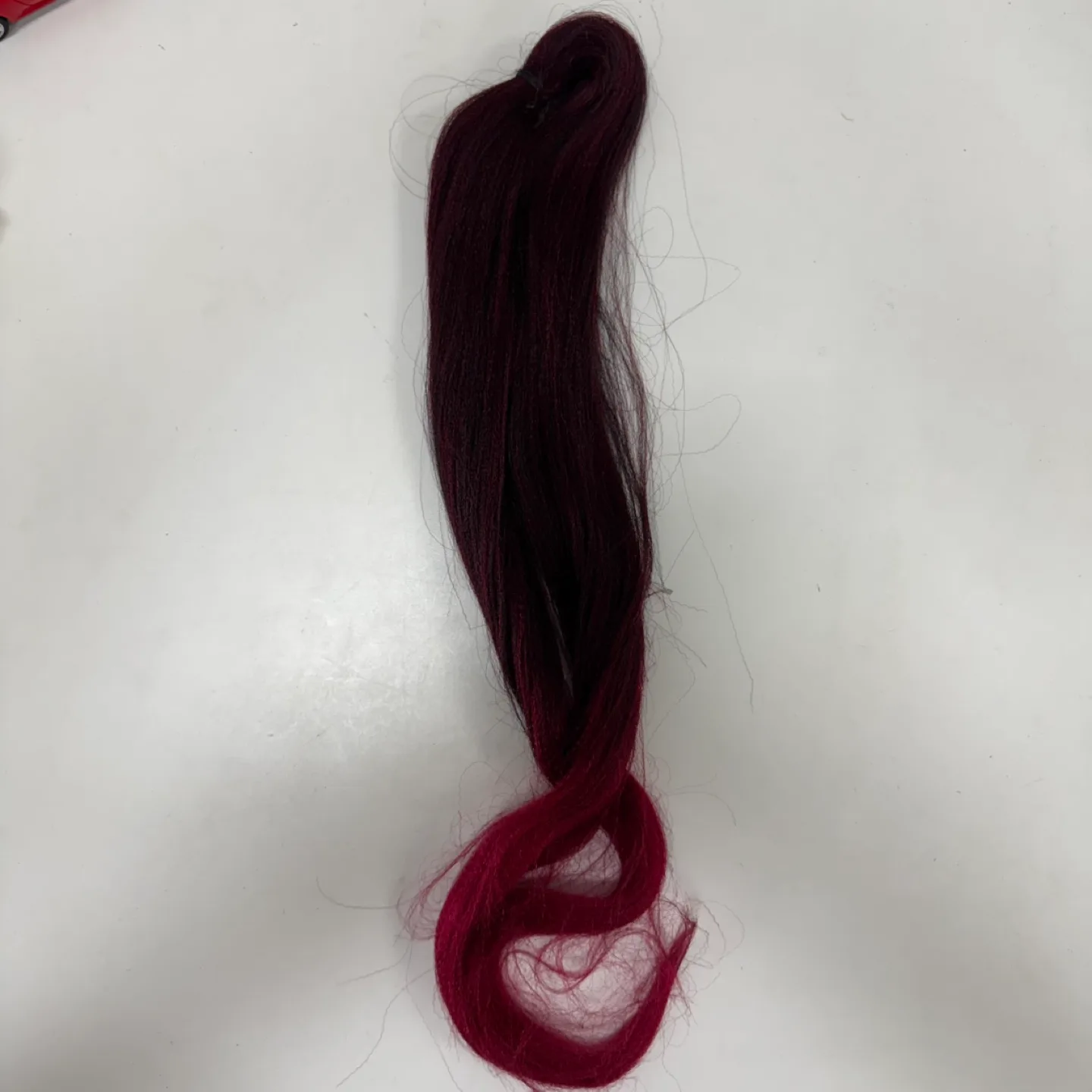 Burgundy/Red Synthetic Hair Extension – 18 Inches thumbnail
