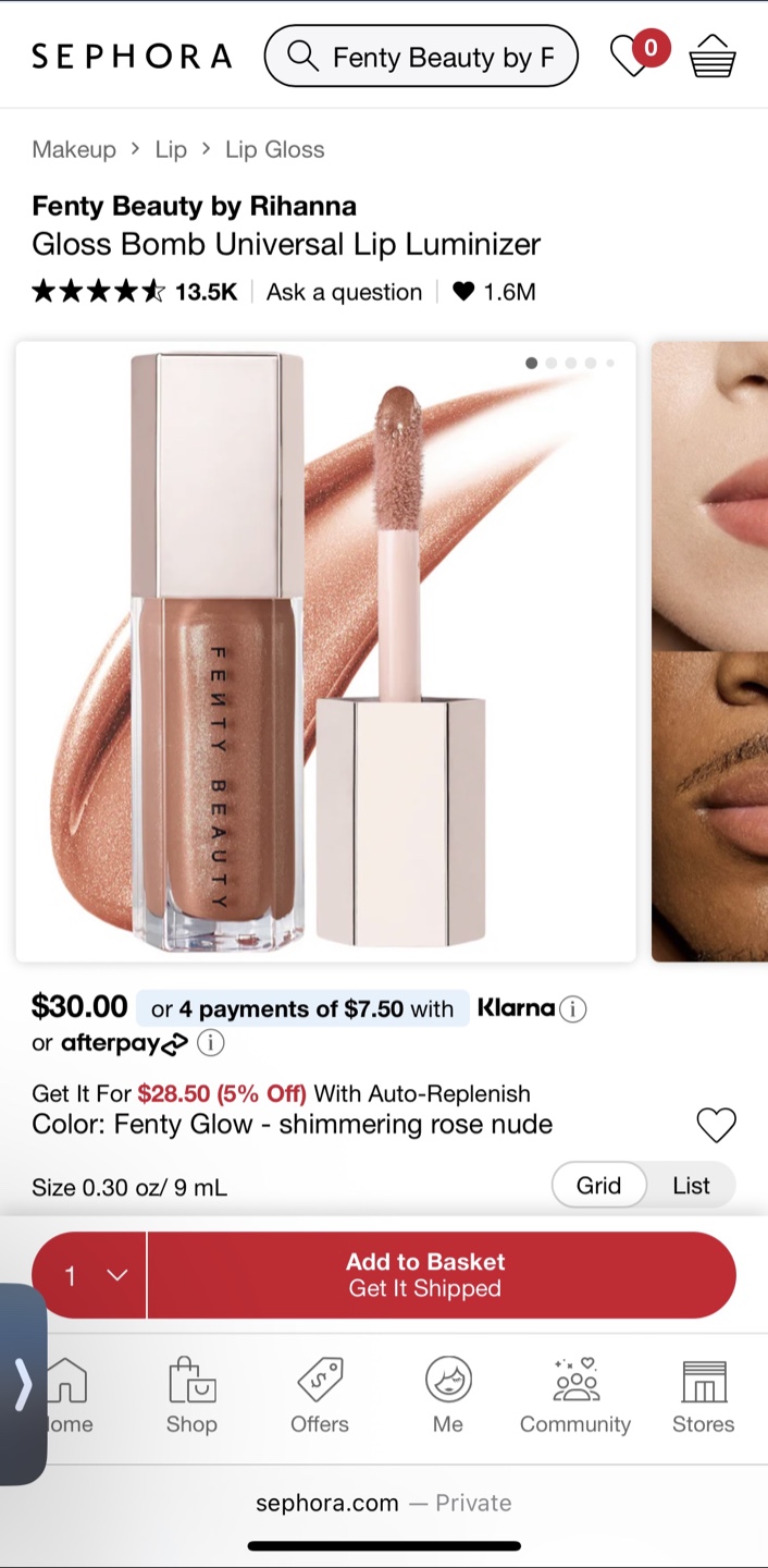 Fenty Beauty Lip Gloss & Liner Set - photo 3