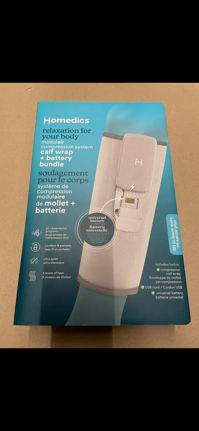 Homedics Calf Wrap + Battery Bundle - New thumbnail