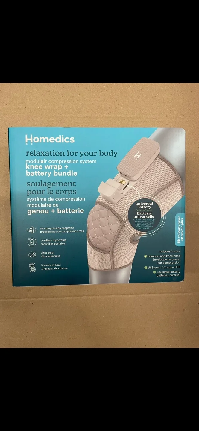 Homedics Knee Wrap + Battery Bundle thumbnail
