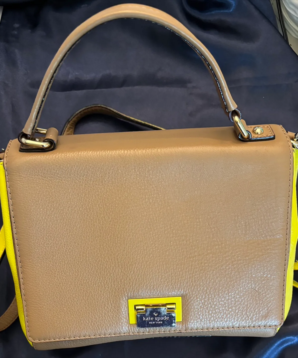 Kate Spade Satchel Bag -Dune & Yellow thumbnail