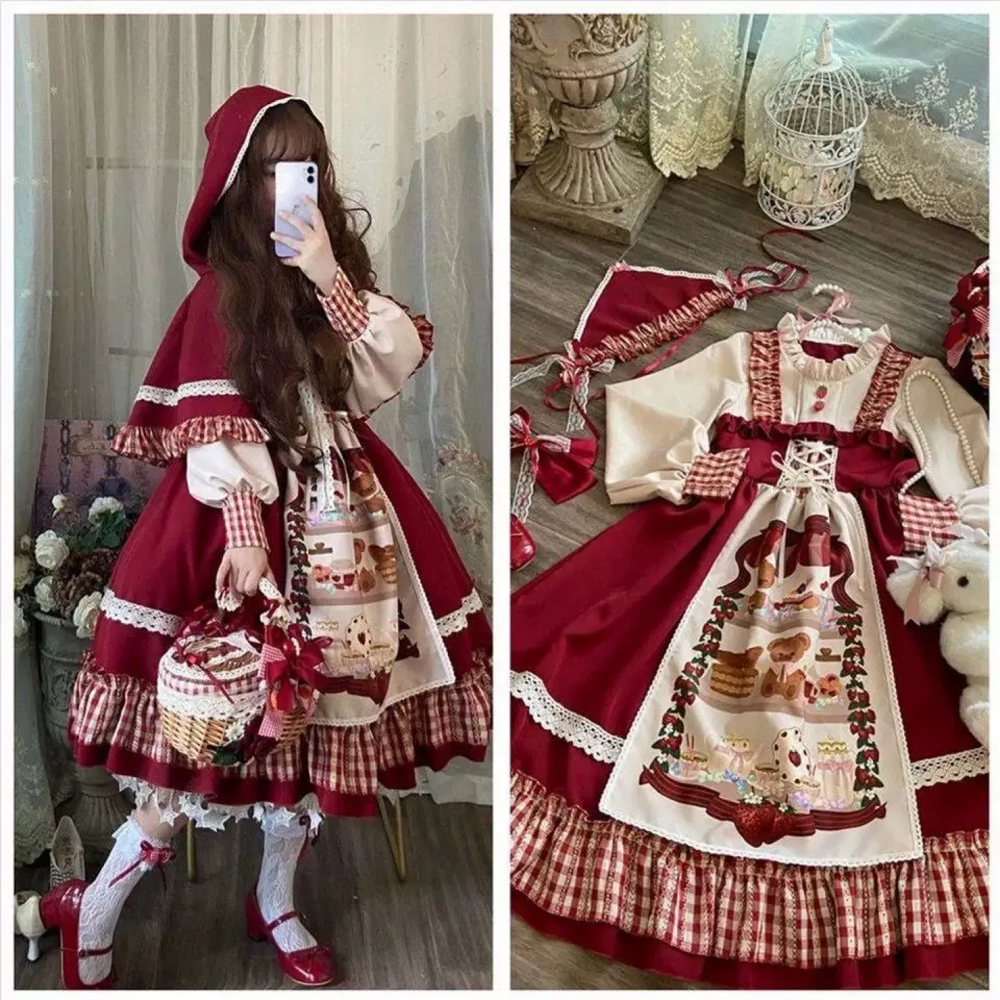 Lolita Red Riding Hood Princess Dress/ Costume thumbnail