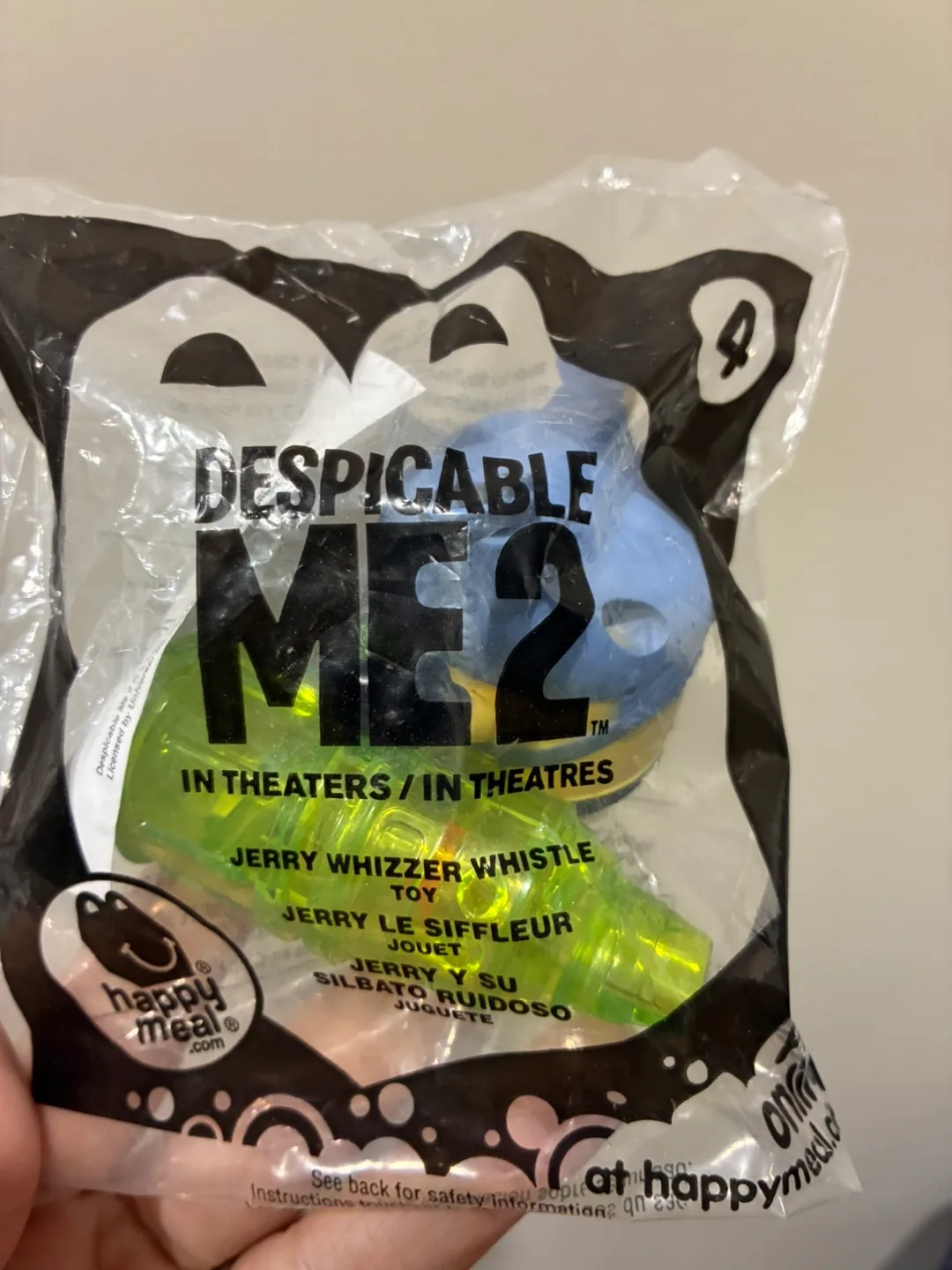 🧡 New Despicable Me 2 Jerry Whizzer Whistle Happy Meal Toy thumbnail