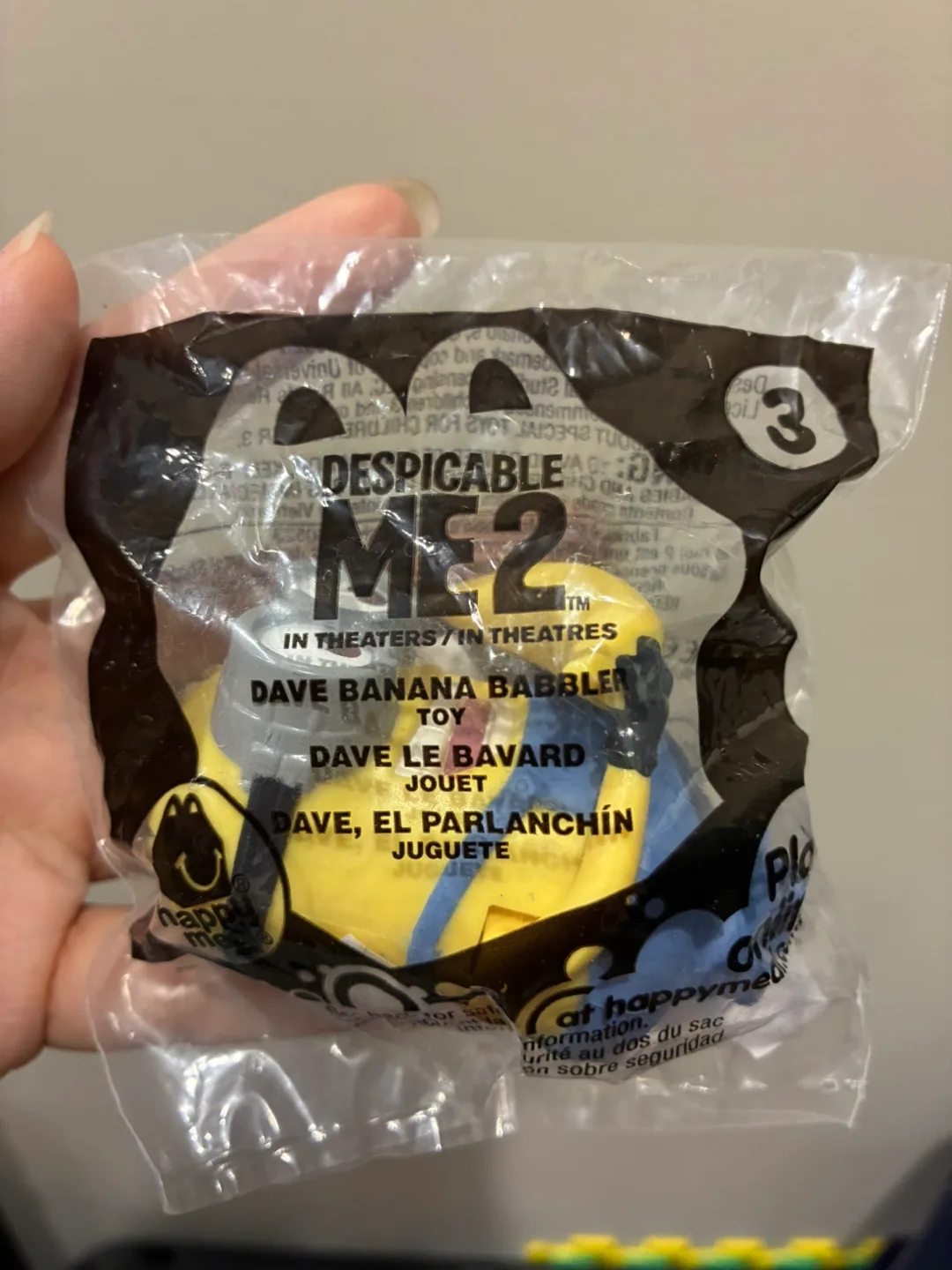 🧡 New Despicable Me 2 Dave Banana Babbler Happy Meal  Toy thumbnail