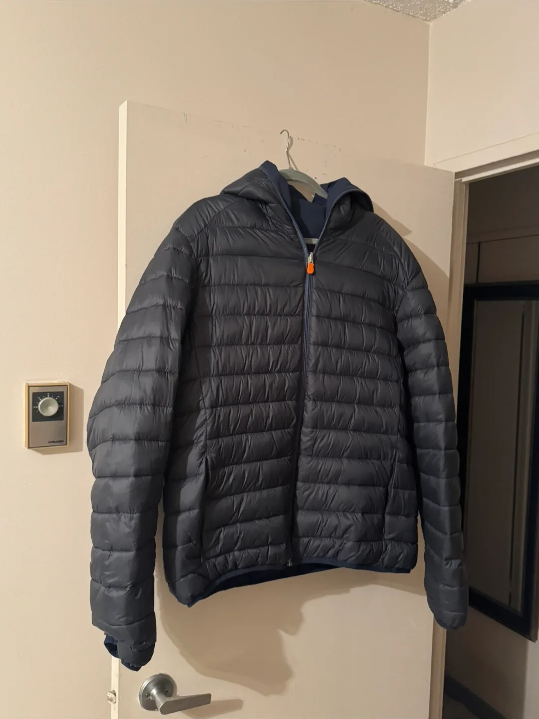 Save The Duck Puffer and Wind Proof Navy Blue Jacket XL Unisex thumbnail
