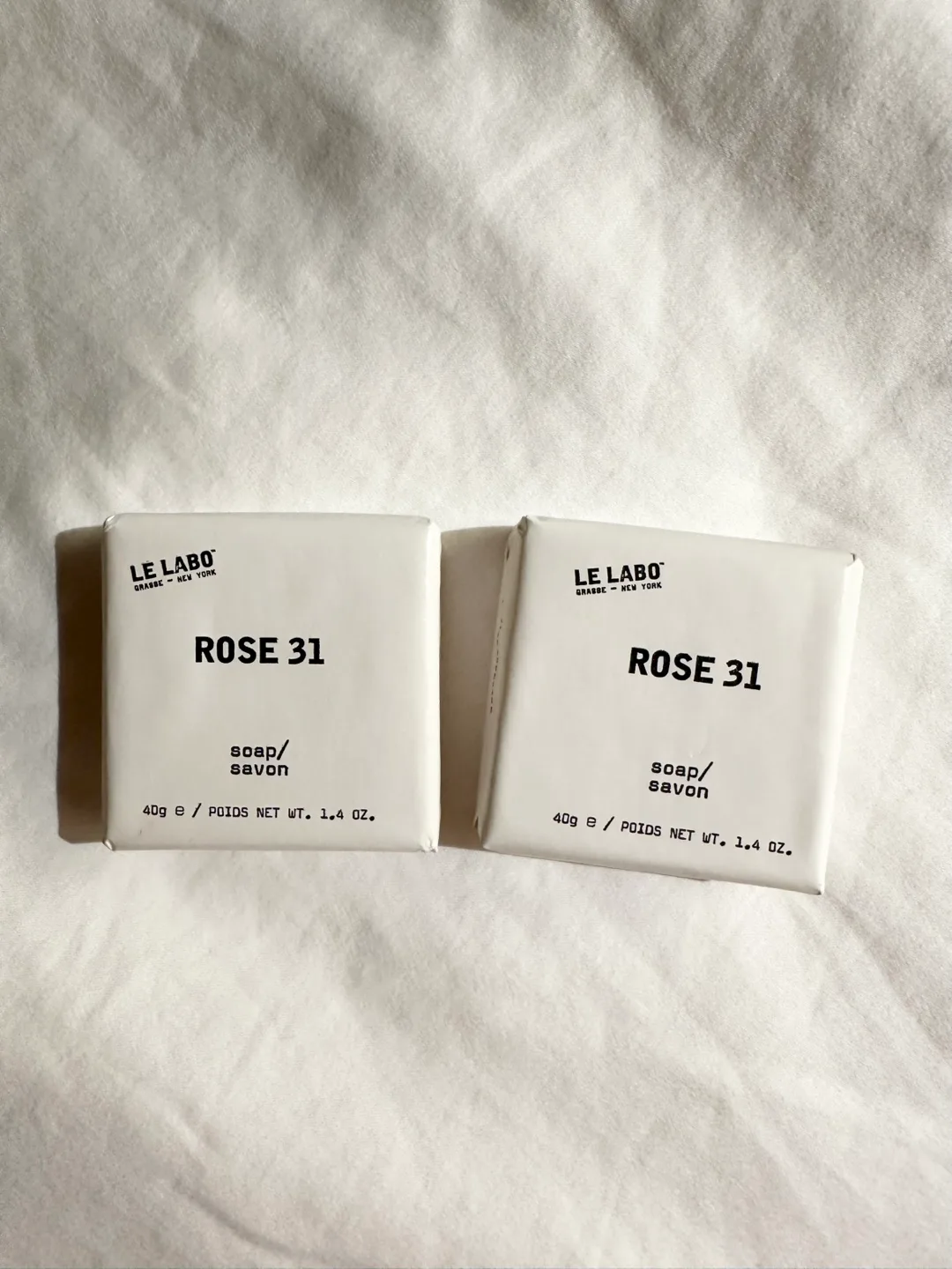 Brand new Le Labo Rose 31 Soap 40 g (x2) thumbnail