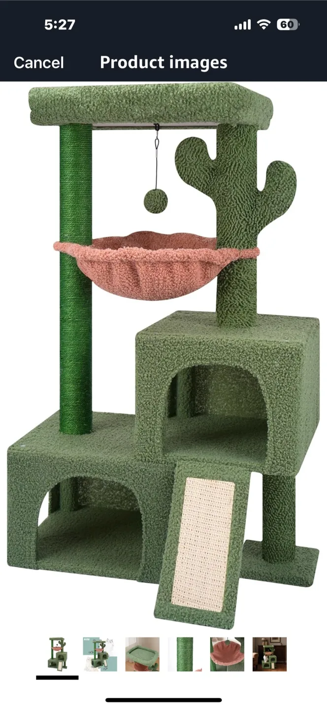 AIWIKIDE Cactus Cat Tree - Green