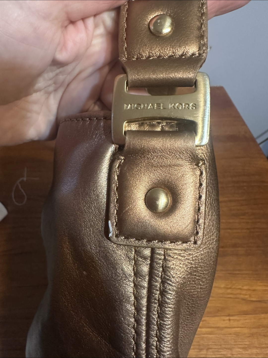 Authentic Vintage Michael Kors Bronze Shoulder Bag - photo 4