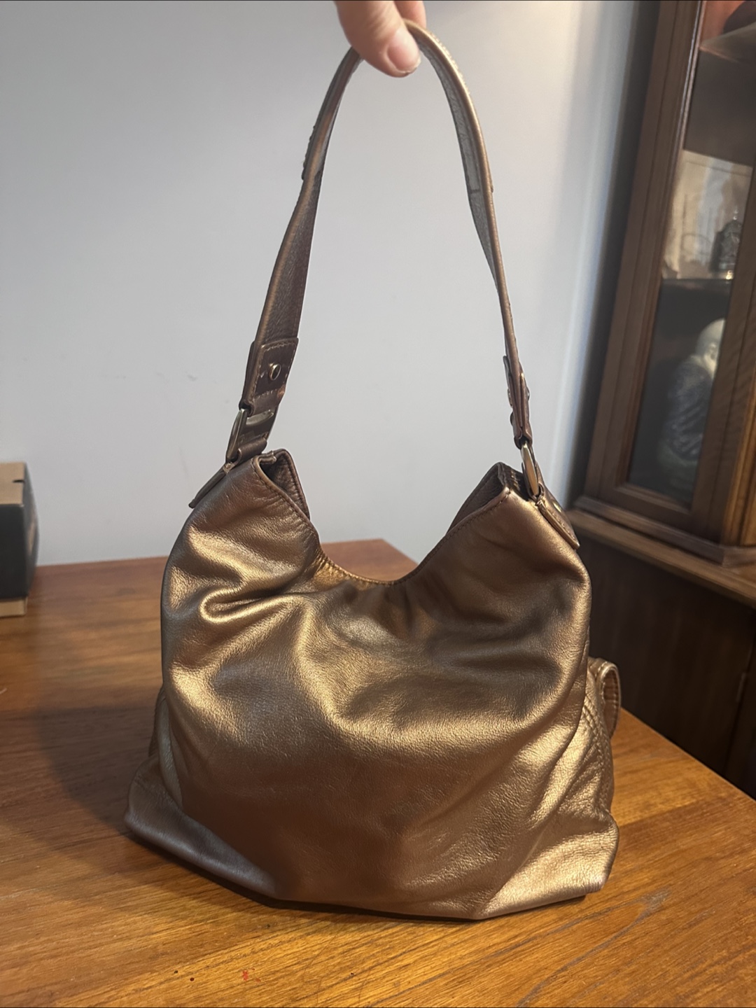 Authentic Vintage Michael Kors Bronze Shoulder Bag - photo 3