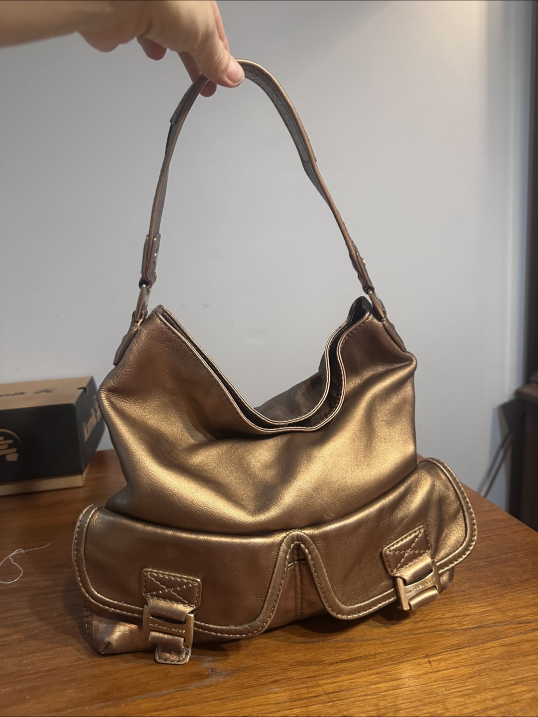 Authentic Vintage Michael Kors Bronze Shoulder Bag