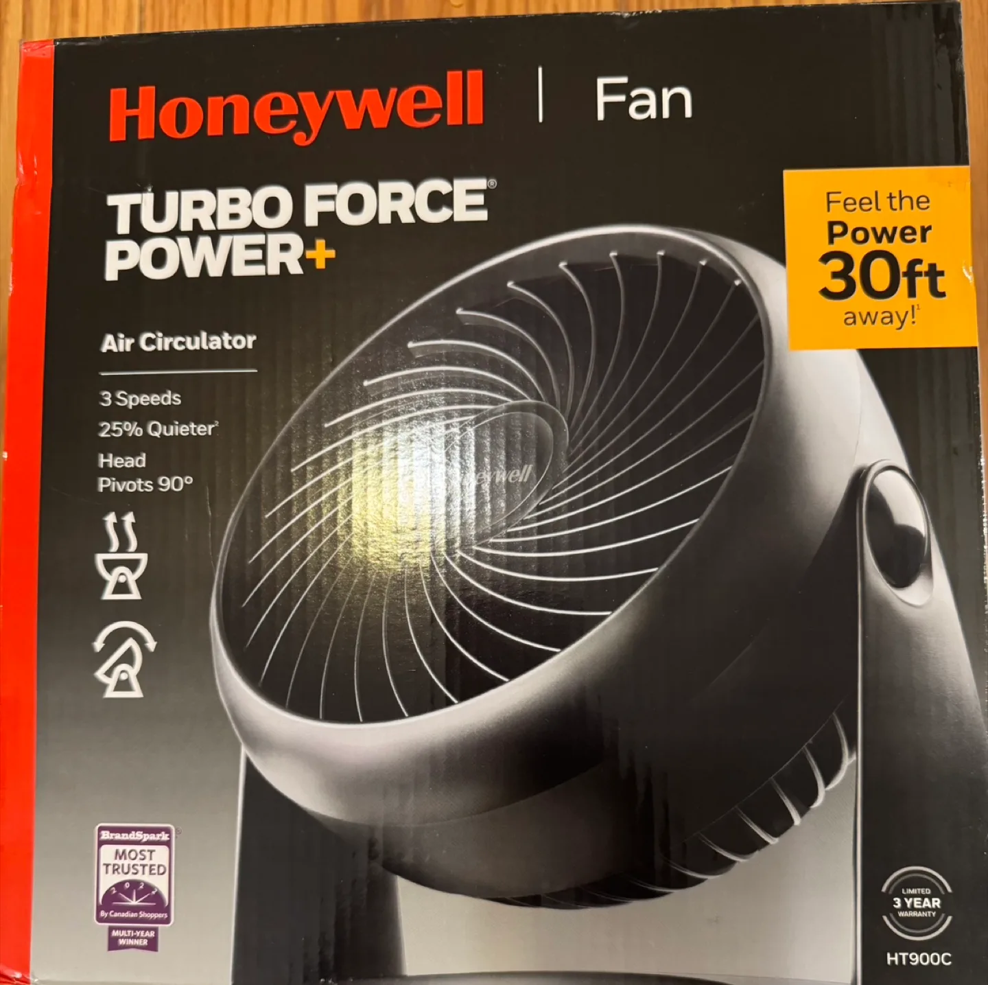 Honeywell Turbo Force Power+ Air Circulator Fan thumbnail