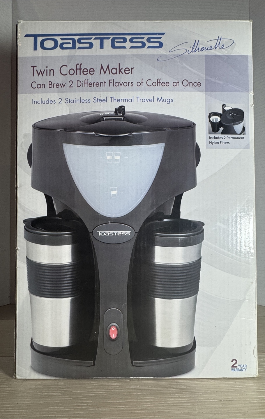 Toastess Silhouette Twin Coffee Maker