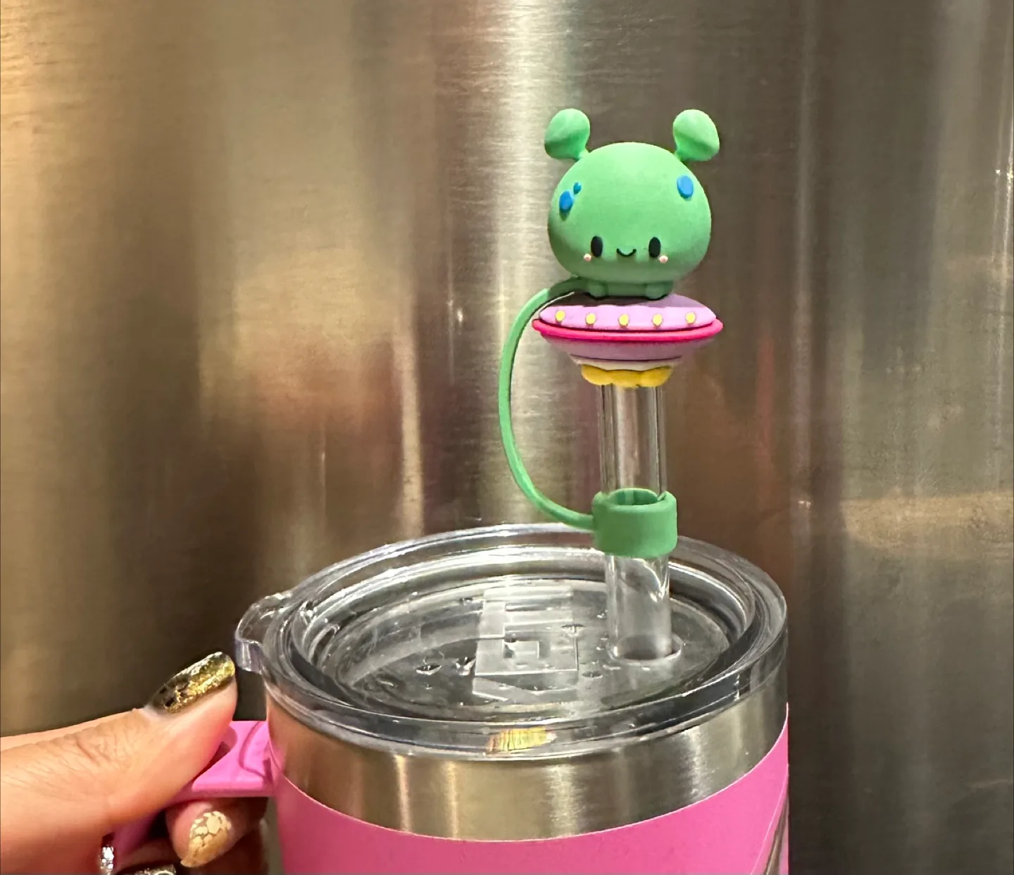 Cute Alien Straw Topper thumbnail