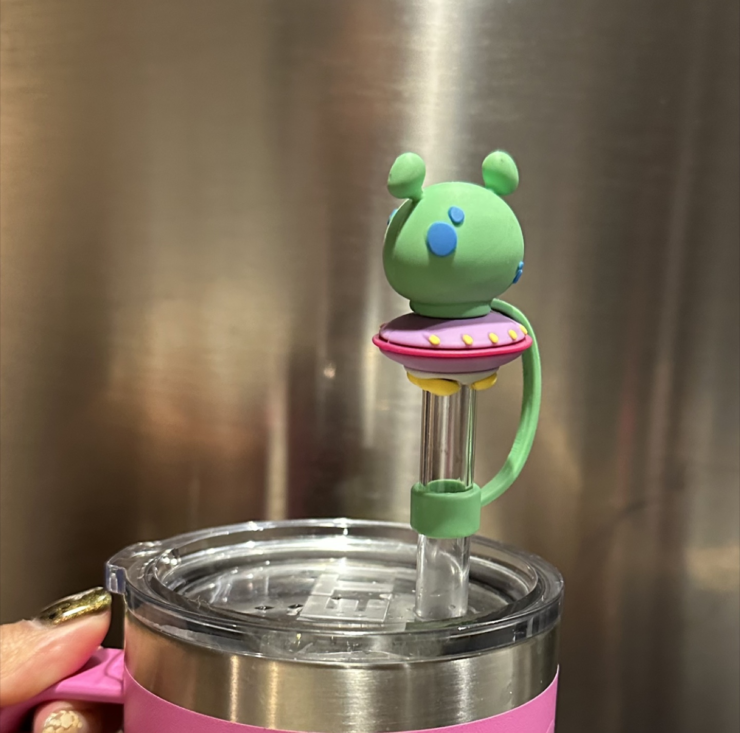 Cute Alien Straw Topper - photo 2