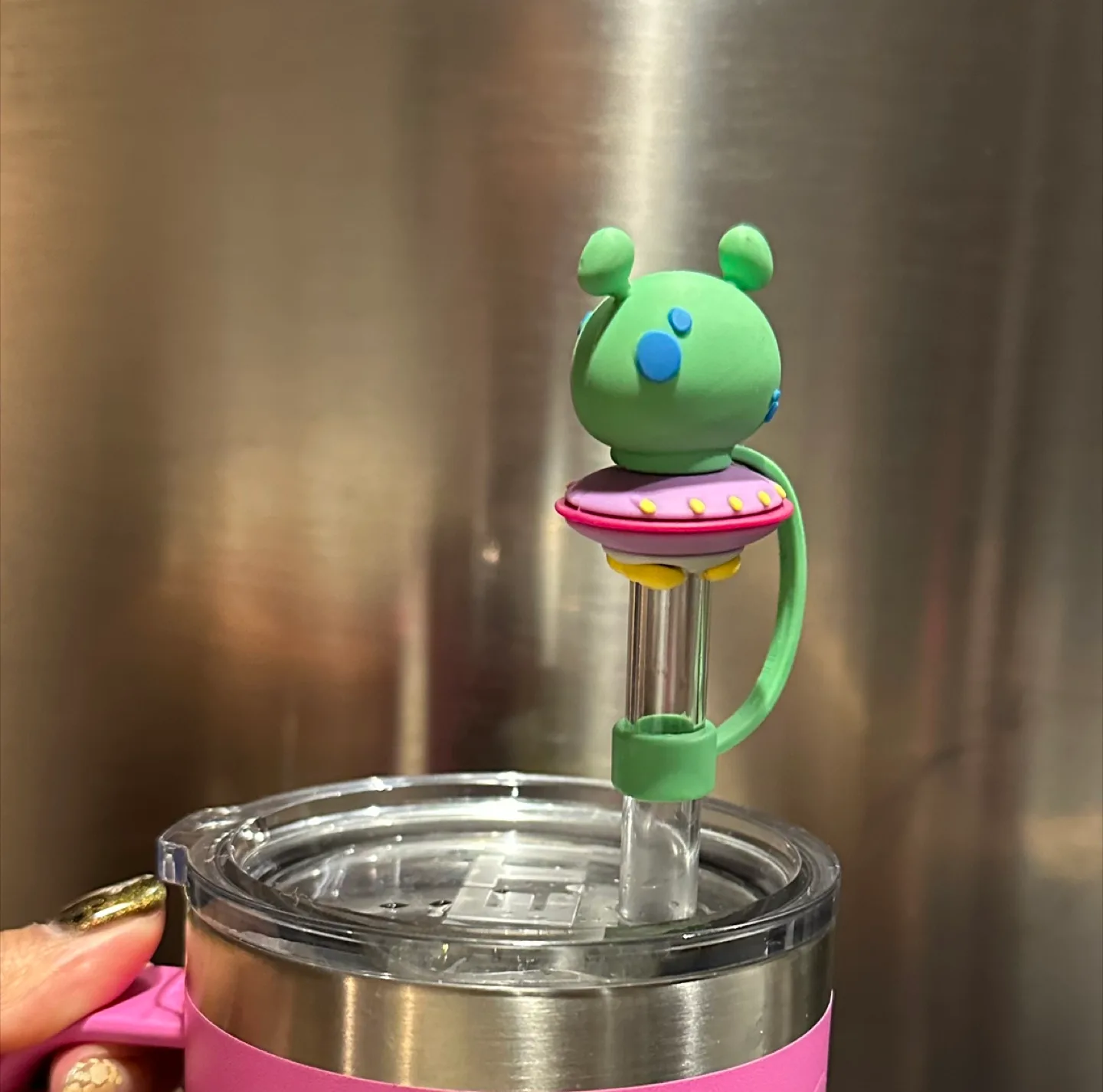 Cute Alien Straw Topper image indicator(2)