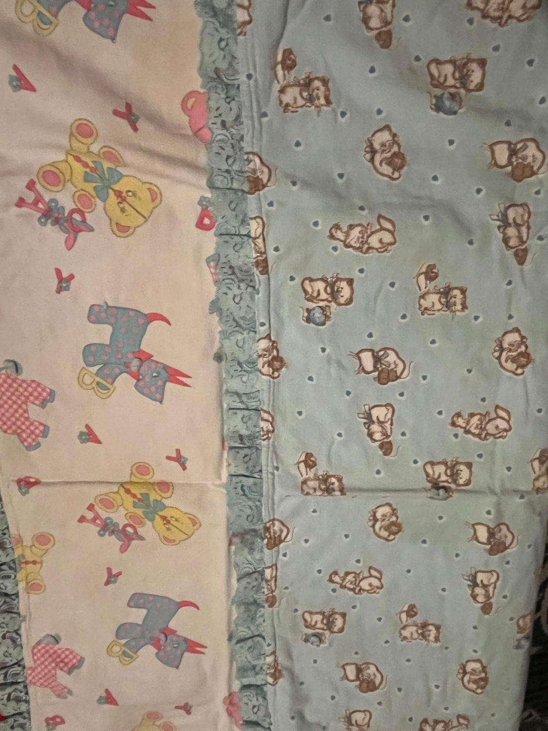 Baby Blanket - Blue & White