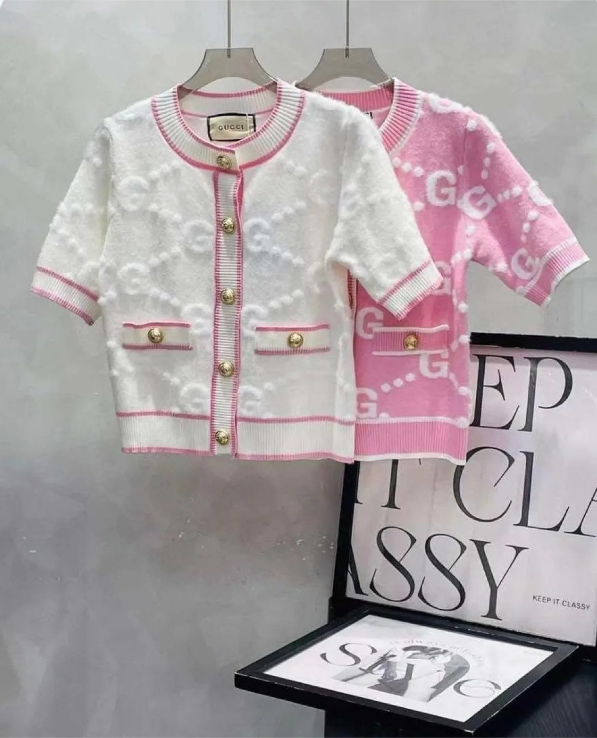 Gucci Knit Cardigan - White thumbnail