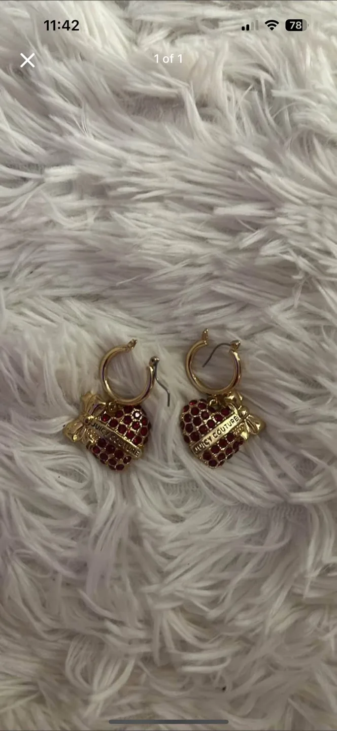 Juicy Couture Heart Earrings thumbnail