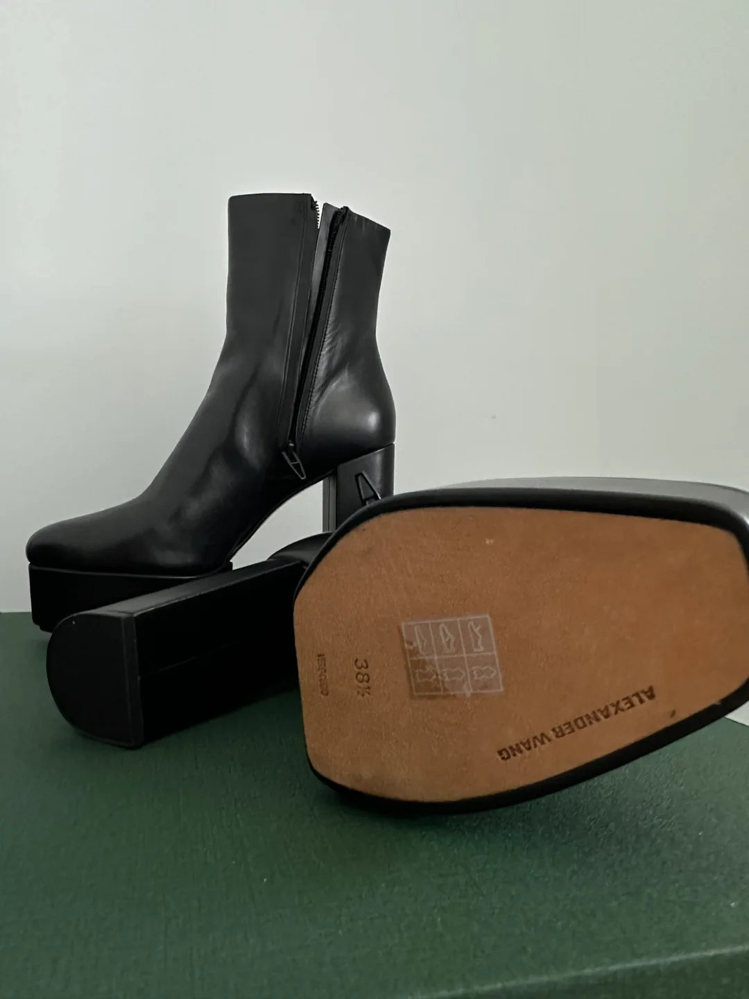 Alexander Wang Cora Platform Booties - Black, Size 8.5 image indicator(3)