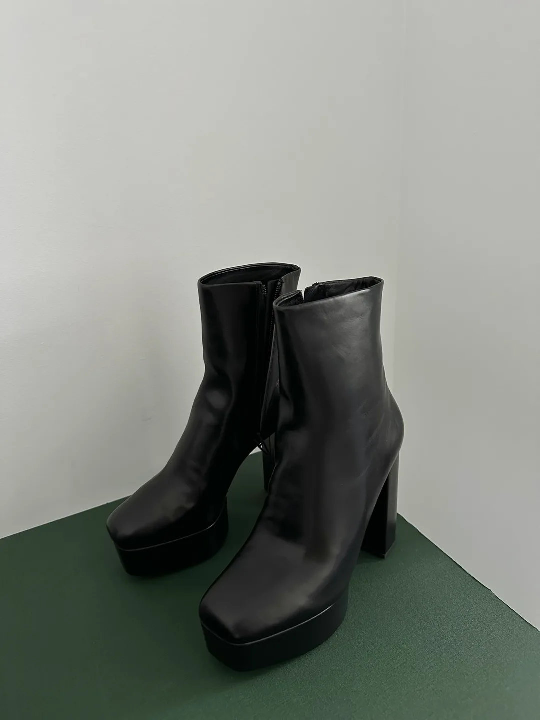 Alexander Wang Cora Platform Booties - Black, Size 8.5 image indicator(2)