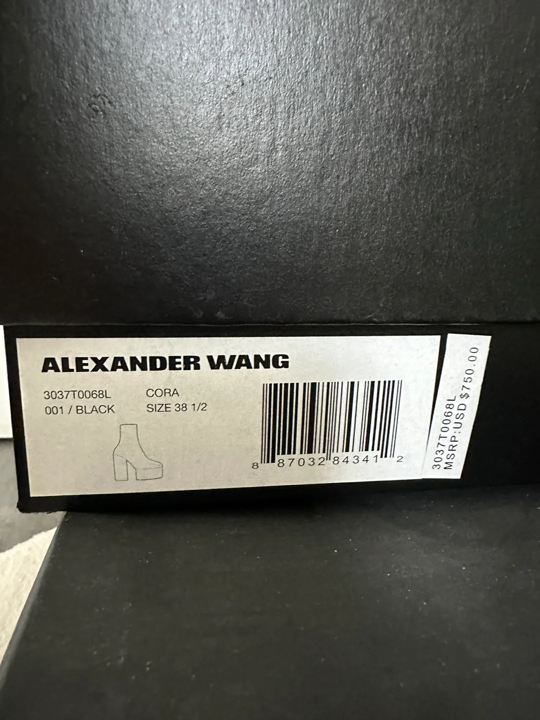 Alexander Wang Cora Platform Booties - Black, Size 8.5 image indicator(5)