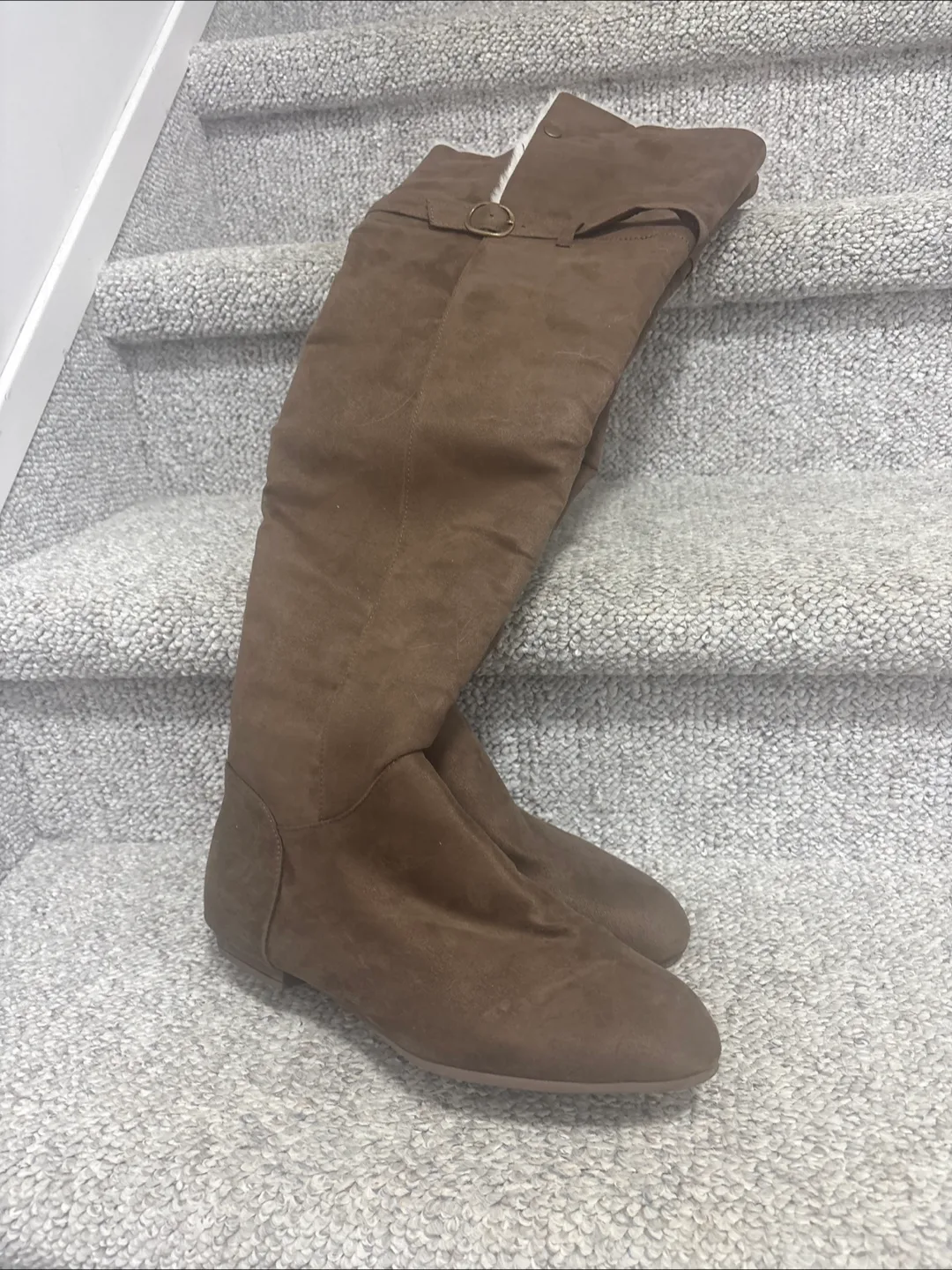 Brown Thigh High Boots thumbnail