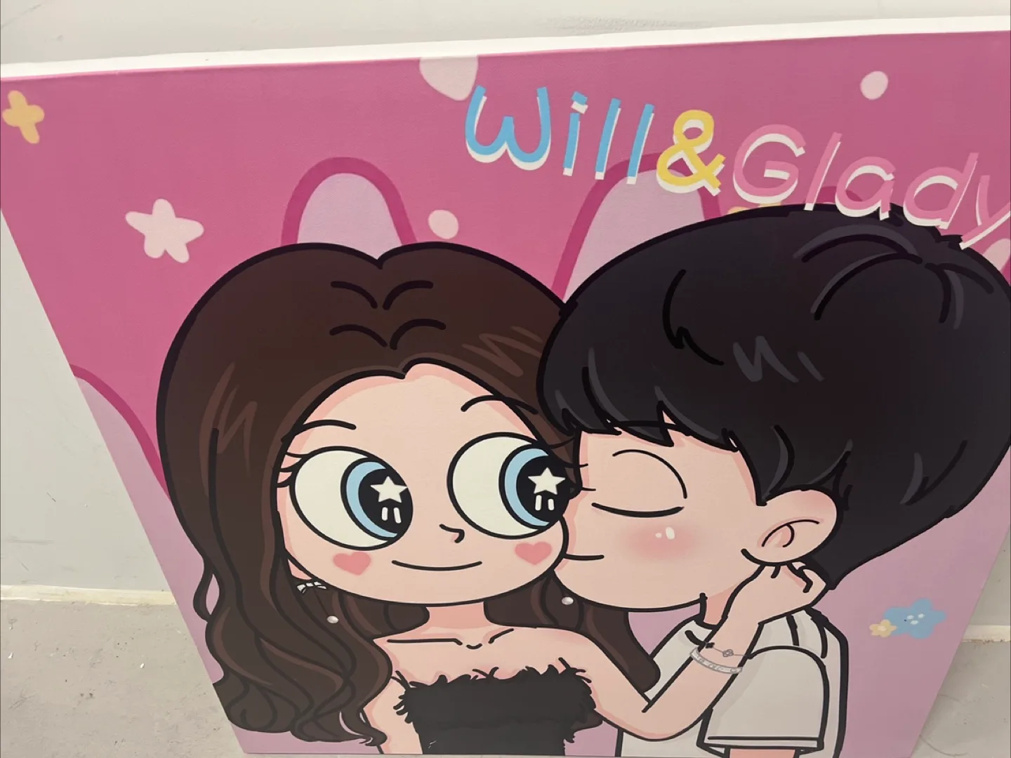 Cartoon Canvas Wall Art - Will & Glady thumbnail