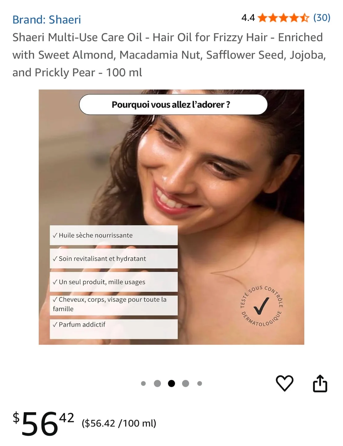 New Shaeri Soin Quotidien All Natural Ingredients Leave-In Spray image indicator(3)