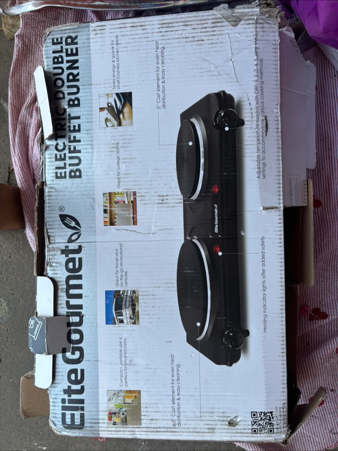 Elite Gourmet Electric Double Buffet Burner thumbnail