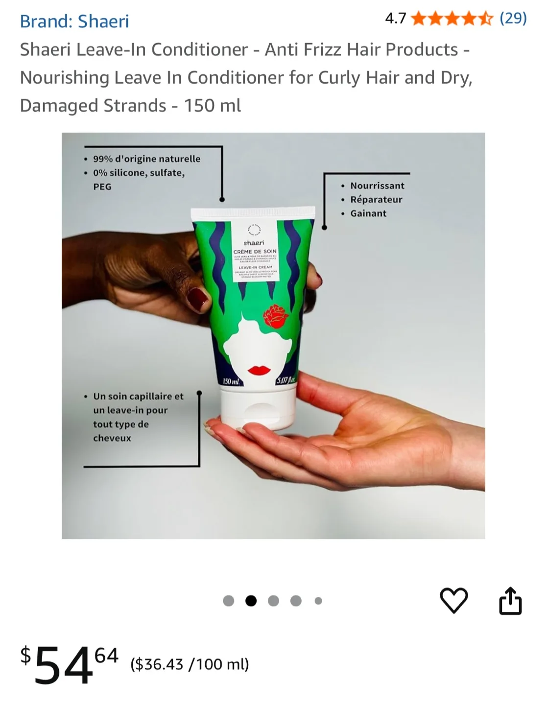 Shaeri Soin Lavant Natural Co-Wash Cleansing Conditioner 200ml image indicator(6)