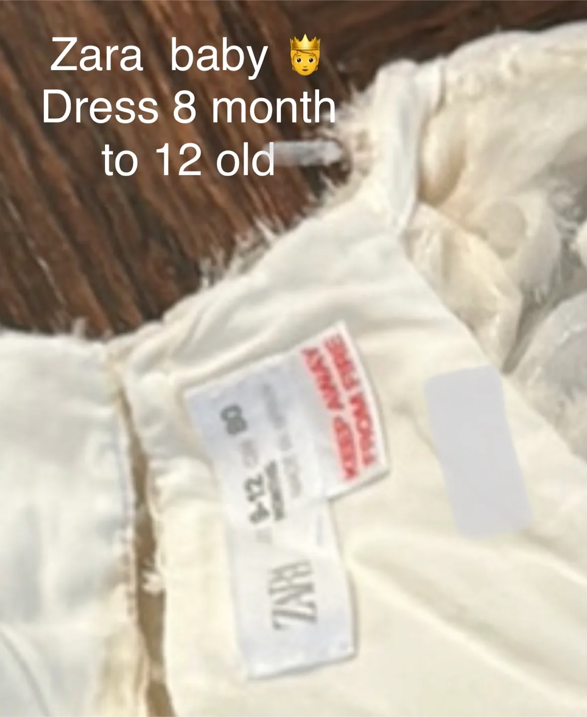 Zara Baby Dress, 8-12 Months thumbnail