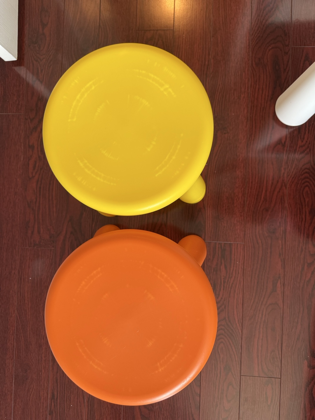 IKEA Mammut Table and Stools - Orange & Yellow - photo 3