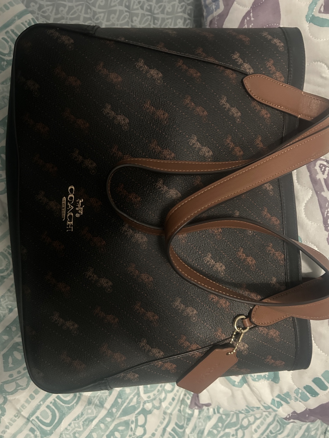 Coach Dark Brown Multi Tote Bag - photo 3